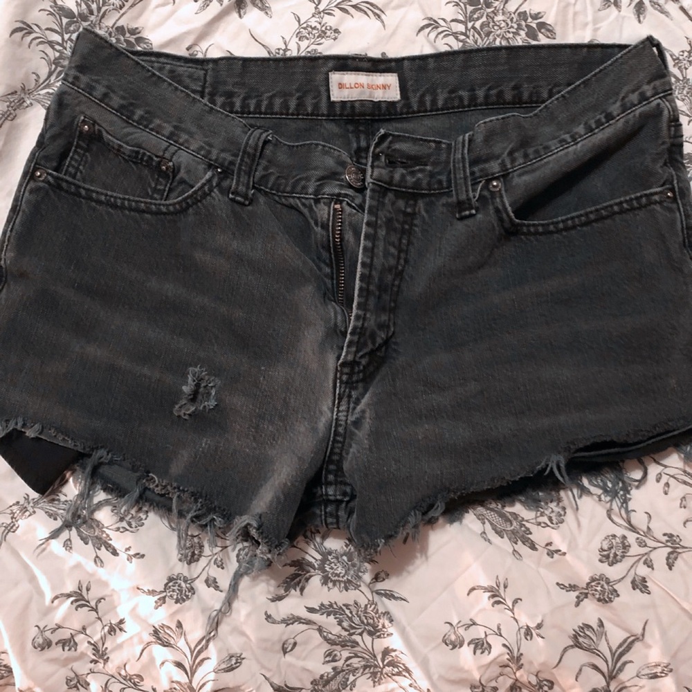 Gray jean shorts